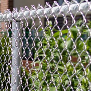 Photo of a galvanized chain link fence in Minnesota