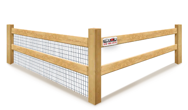 2-rail Farm fence installation for the Minneapolis Minnesota area