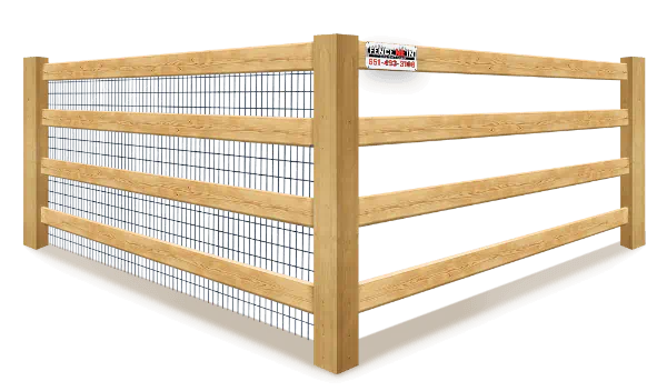 4-rail Farm fence contractor in the Minneapolis Minnesota area