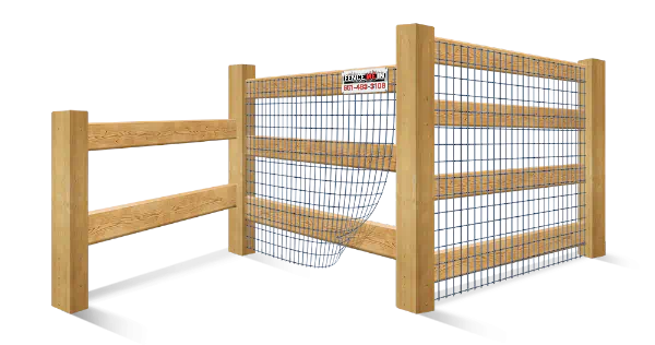 3-rail Farm fencing options popular in the Minneapolis Minnesota area