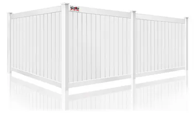 Residential Vinyl fence installation for the Minneapolis Minnesota area.