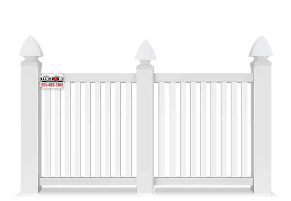 Vinyl Closed Picket Fence in Minneapolis Minnesota