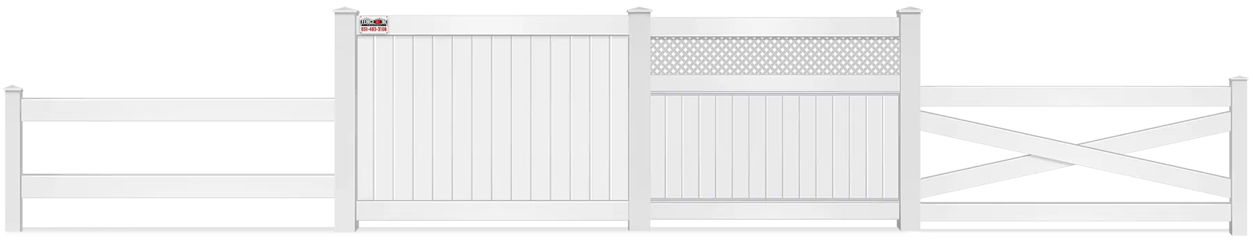 lattice top vinyl fence installation service in Minneapolis Minnesota