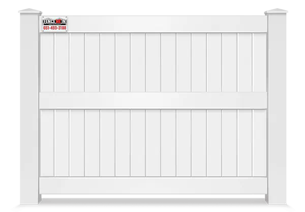 Vinyl Solid Privacy Fence in Minneapolis Minnesota