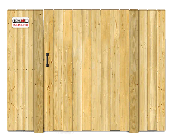 Straight top style gate - Wood Gate