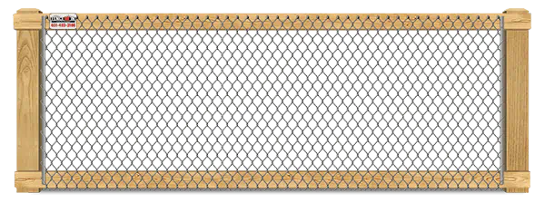 California style wood fence in Minneapolis Minnesota