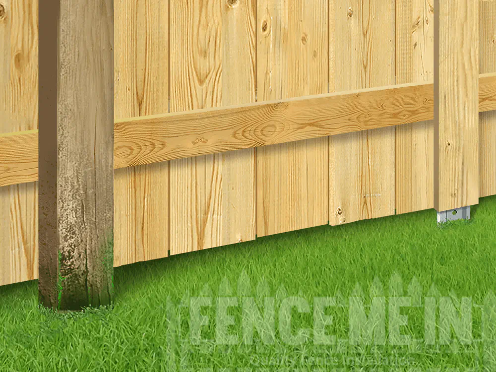 Rot prevention wood fence company