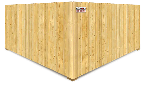 Wood Stockade Style Fence - Minneapolis Minnesota