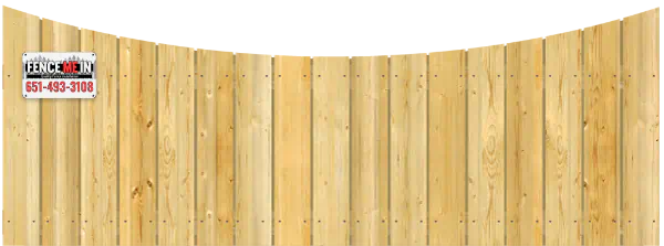 Concave Top Cut - Wood Fence Option