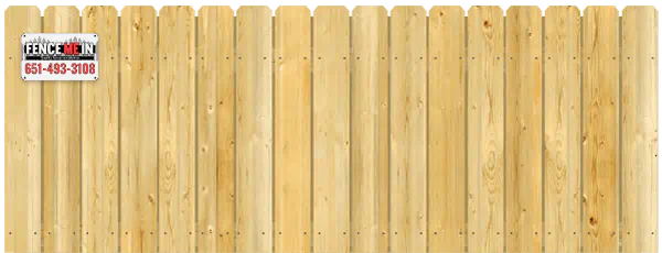 Straight Dog Ear Top - Wood Fence Option