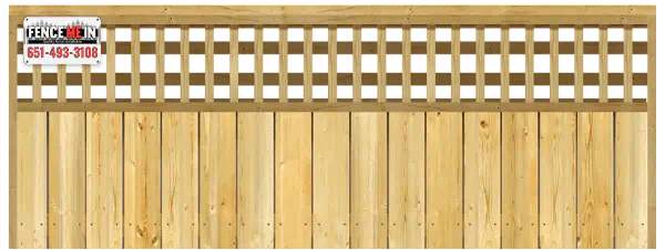 Lattice Top - Wood Fence Option