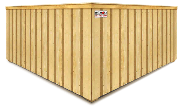 Wood Board on Board Style Fence - Minneapolis Minnesota