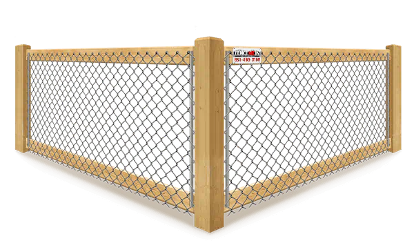 Wood California Style Fence - Minneapolis Minnesota