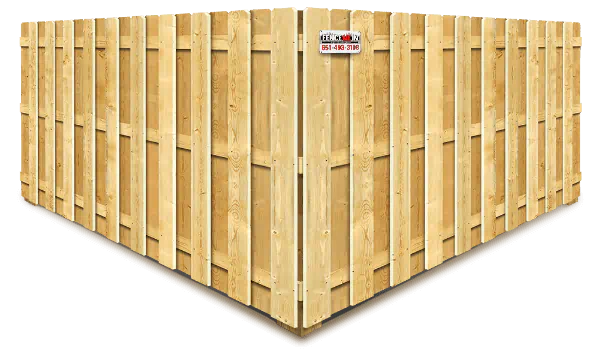 Wood Shadowbox Style Fence - Minneapolis Minnesota
