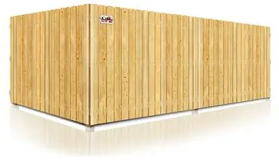 Commercial Wood fence installation for the Hugo Minnesota area.