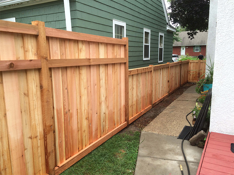 Wood fence options in the Shoreview, Minnesota area.